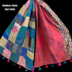 Handmade Silk Stole- While style meets utility- Medium Size-3360