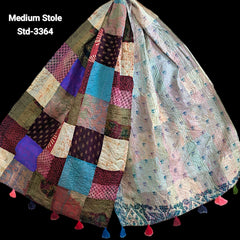 Handmade Silk Stole- While style meets utility- Medium Size-3364