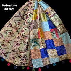 Handmade Silk Stole- While style meets utility- Medium Size-3373