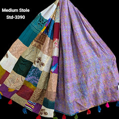 Handmade Silk Stole- While style meets utility- Medium Size-3390