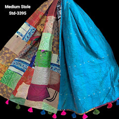 Handmade Silk Stole- While style meets utility- Medium Size-3395