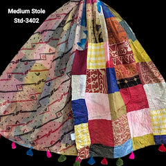 Handmade Silk Stole- While style meets utility- Medium Size-3402