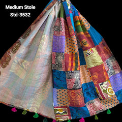 Handmade Silk Stole- While style meets utility- Medium Size-3532