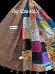 Handmade Silk Stole- While style meets utility-Big Size-2718