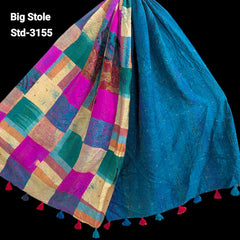 Handmade Silk Stole- While style meets utility-Big Size-3155