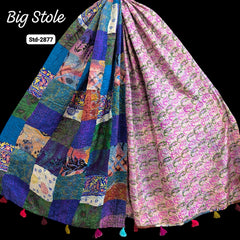 Handmade Silk Stole- While style meets utility-Big Size-2877