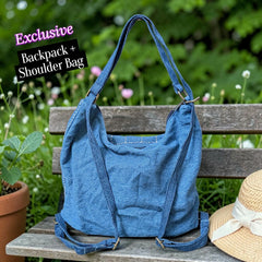 Hannah- Hand-stitch Casual Everyday Shoulder+Backpack Bag HR 13