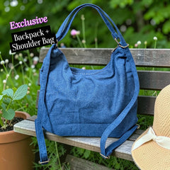 Hannah- Hand-stitch Casual Everyday Shoulder+Backpack Bag HR 20