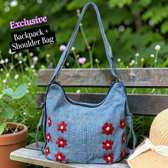 Hannah- Hand-stitch Casual Everyday Shoulder+Backpack Bag HR 25