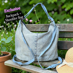 Hannah- Hand-stitch Casual Everyday Shoulder+Backpack Bag HR 31