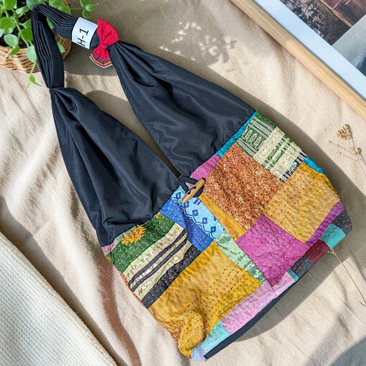Hippe-Patchwork Jhola Boho Bag H-1