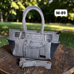 Moon Denim Bag – Vintage Jeans Bag for Everyday Style-M 89