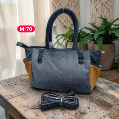 Moon Denim Bag – Vintage Jeans Bag for Everyday Style-M 70