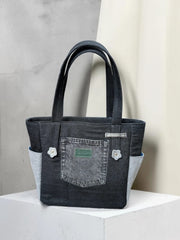 Payra-Denim Tote Ladie's Shoulder Bag