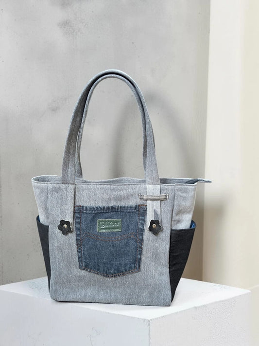 Payra-Denim Tote Ladie's Shoulder Bag