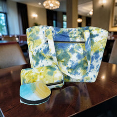 Tote Bag – Tie-Dye Denim Bag Series | 4-in-1 Upcycled Jeans Bag Set