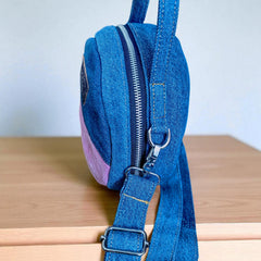 Sakura_Denim Round Bag- Trendy Look with Ample Space