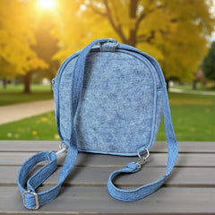 Kawaii- Mini Denim Backpack