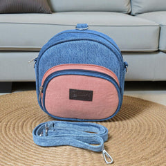 Kawaii- Mini Denim Backpack