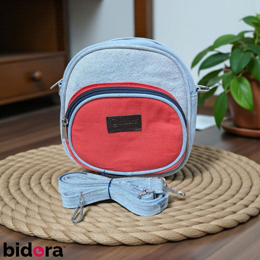 Kawaii- Mini Denim Backpack