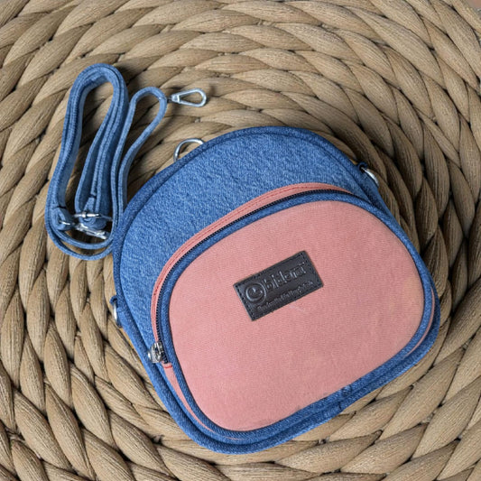 Kawaii- Mini Denim Backpack