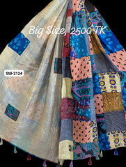 Handmade Silk Stole- While style meets utility-Big Size-2124