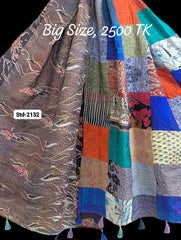 Handmade Silk Stole- While style meets utility-Big Size-2132