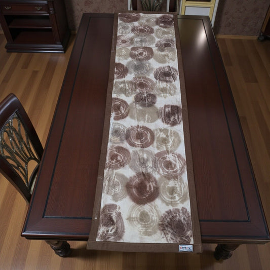 Handmade Batic Table Runner – Denim Backside & Borderline Finish