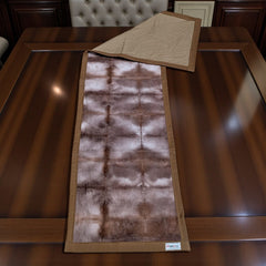 Handmade Batic Table Runner – Denim Backside & Borderline Finish