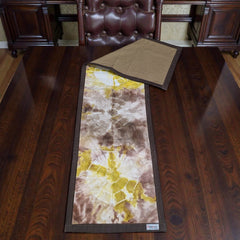 Handmade Batic Table Runner – Denim Backside & Borderline Finish