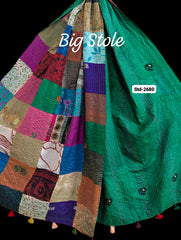 Handmade Silk Stole- While style meets utility-Big Size-2680
