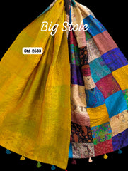 Handmade Silk Stole- While style meets utility-Big Size-2683