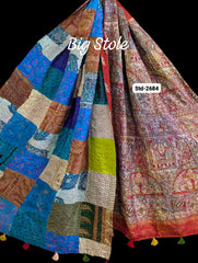 Handmade Silk Stole- While style meets utility-Big Size-2684