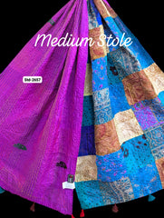 Handmade Silk Stole- While style meets utility-Medium Size-2657