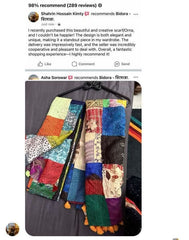 Handmade Silk Stole- While style meets utility-Big Size-1366