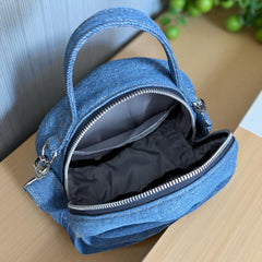 Sakura_Denim Round Bag- Trendy Look with Ample Space