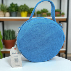 Sakura_Denim Round Bag- Trendy Look with Ample Space