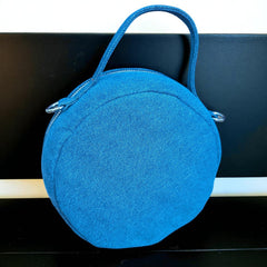 Sakura_Denim Round Bag- Trendy Look with Ample Space