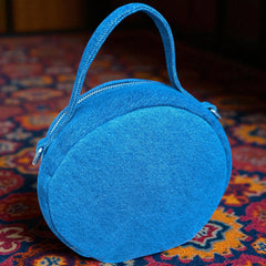 Sakura_Denim Round Bag- Trendy Look with Ample Space