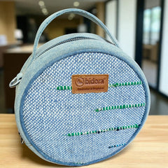 Sakura_Denim Round Bag- Trendy Look with Ample Space