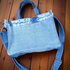Aqua Denim Casual Bag