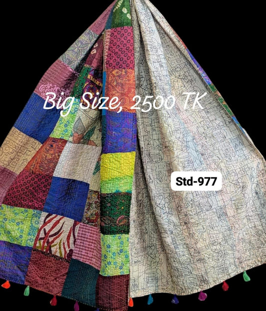 Handmade Silk Stole- While style meets utility-Big Size-977