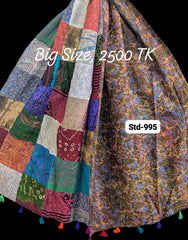 Handmade Silk Stole- While style meets utility-Big Size-995