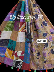 Handmade Silk Stole- While style meets utility-Big Size-1005