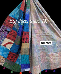 Handmade Silk Stole- While style meets utility-Big Size-979