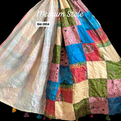 Handmade Silk Stole- While style meets utility- Medium Size-2854