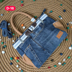 Exclusive Denim Daffodil Bag – Unique in Style - D16