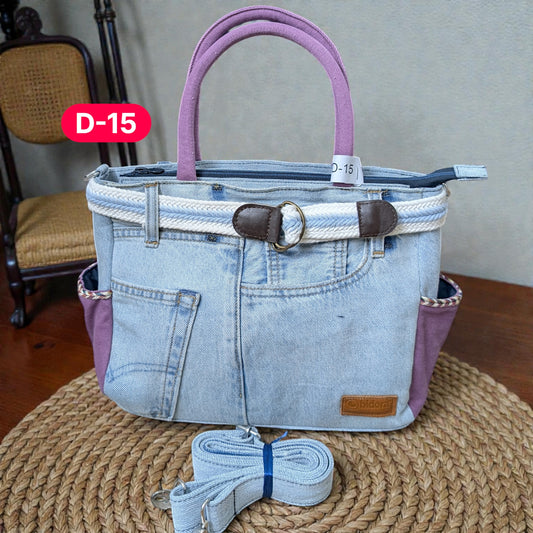 Exclusive Denim Daffodil Bag – Unique in Style - D15