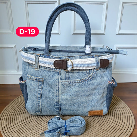 Exclusive Denim Daffodil Bag – Unique in Style - D-19