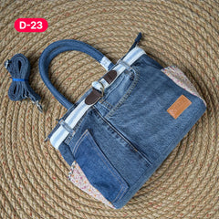 Exclusive Denim Daffodil Bag – Unique in Style - D23